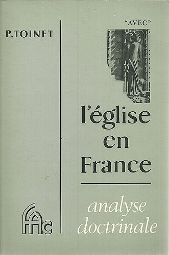 Couverture de L'Eglise en France : Analyse doctrinale