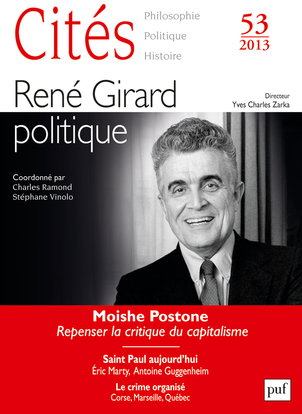 Cités, n° 53. Réné Girard politique