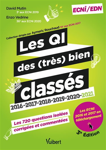 Couverture de Les QI des (très) bien classés 2016, 2017, 2018, 2019, 2020, 2021 : les 720 questions isolées, corrigées et commentées