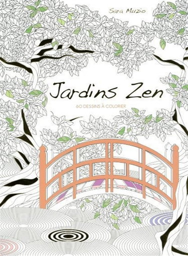 Couverture de Jardins zen : 60 dessins à colorier