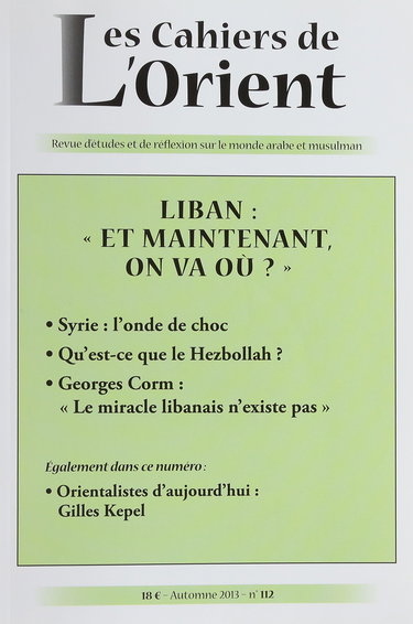 Cahiers de l'orient n112