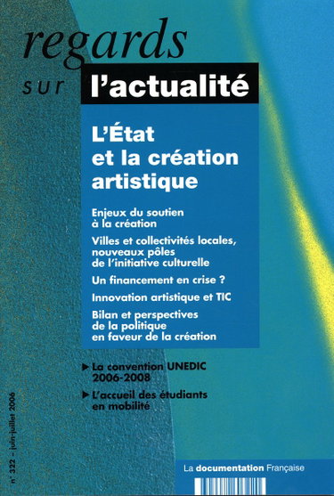 Couverture de L'état et la création artistique par Collectif