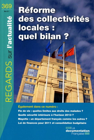 Couverture de Réforme des collectivités locales : Quel bilan ? n 369 mars 2011 par Collectif
