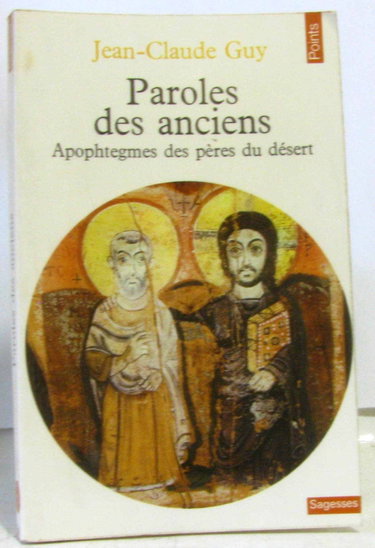 Couverture de Paroles des anciens