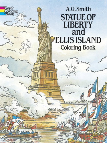Couverture de Statue of Liberty and Ellis Island Coloring Book
