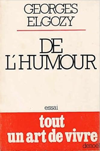 Couverture de De l'humour