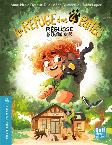 Couverture de Le Refuge des 4 pattes. Réglisse le chaton noir