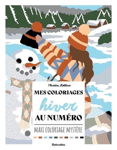 Mes coloriages hiver au numéro : maxi coloriage mystère