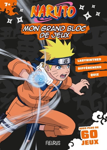 Couverture de Naruto : mon grand bloc de jeux