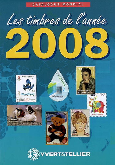 Couverture de Catalogue de timbres-poste : nouveautés mondiales de l'année 2008