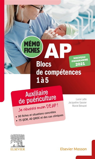 Couverture de Mémo-fiches AP : blocs de compétence 1 à 5 : nouveau programme 2021