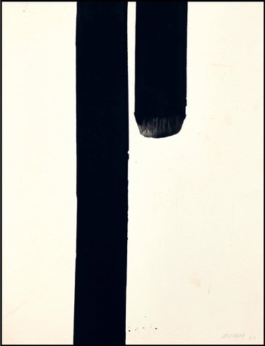 Couverture de Soulages : une autre lumière : peintures sur papier