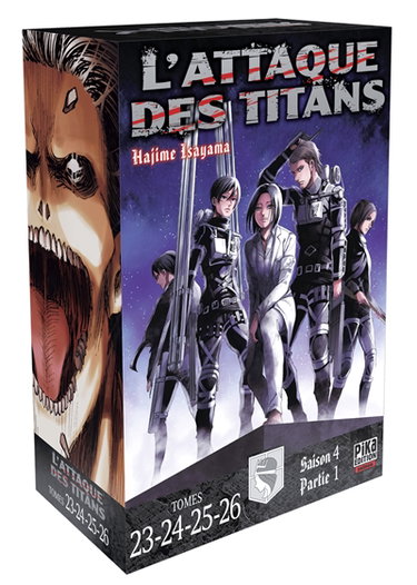 L'attaque des titans : saison 4, partie 1 : tomes 23, 24, 25, 26