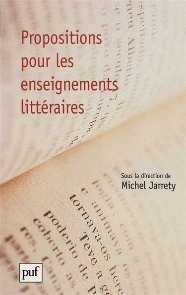 Couverture de Propositions pour les enseignements littéraires