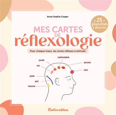 Couverture de Mes cartes de réflexologie : pour chaque maux, les zones réflexes à stimuler