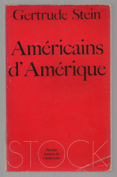 Couverture de Gertrude Stein. Américains d'Amérique par Gertrude Stein