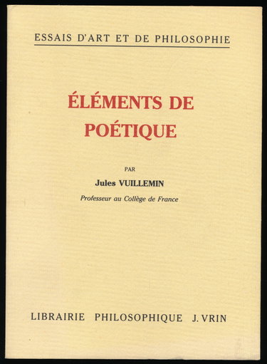 Eléments de poétique