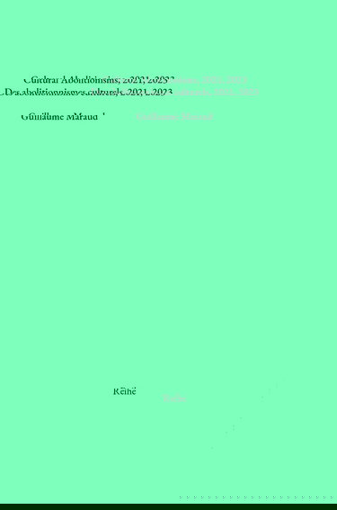 Des abolitionnismes culturels, 2021, 2023