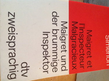 Couverture de MAIGRET ET L'INSPECTEUR MALGRACIEUX BILINGUE ALLEMAND par SIMENON