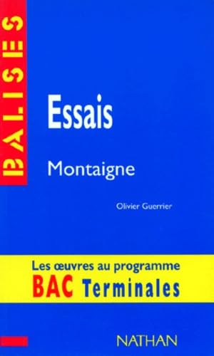 Couverture de Essais, Montaigne : Livre I, chapitre I à LVII, Livre III, chapitre VI