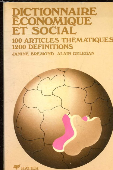 Couverture de Dictionnaire economique et social...