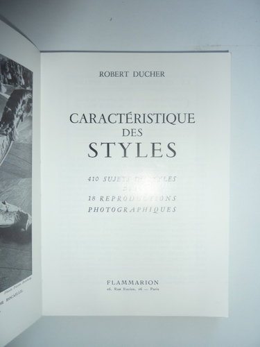 Couverture de Caracteristique des styles