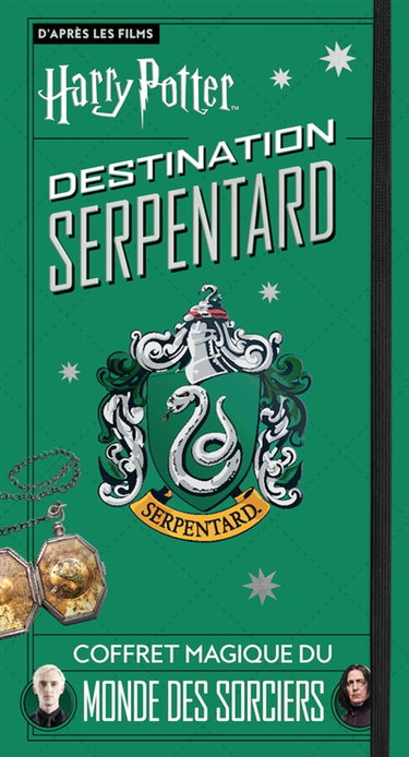 Couverture de Destination Serpentard : d'après les films Harry Potter : coffret magique du monde des sorciers