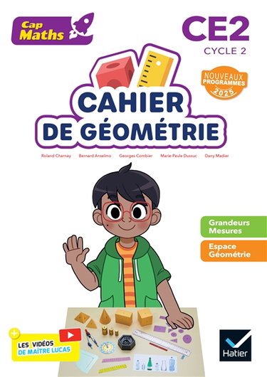 Couverture de Cap maths CE2 : cahier de géométrie