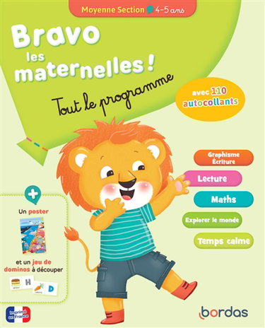 Couverture de Bravo les maternelles ! : tout le programme : moyenne section, 4-5 ans