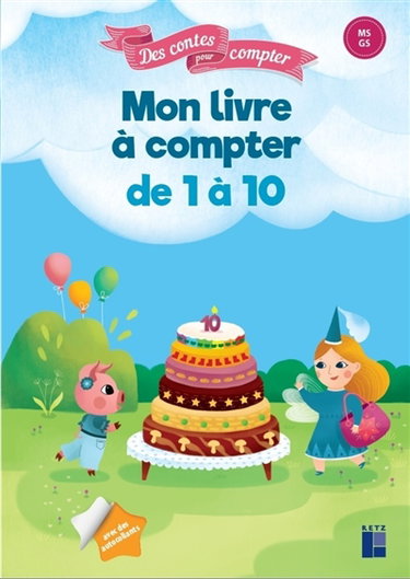 Couverture de Mon livre à compter de 1 à 10 : MS, GS : avec des autocollants