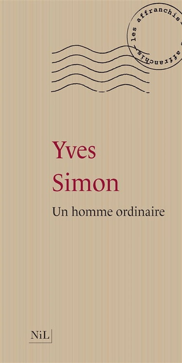 Couverture de Un homme ordinaire par Yves Simon