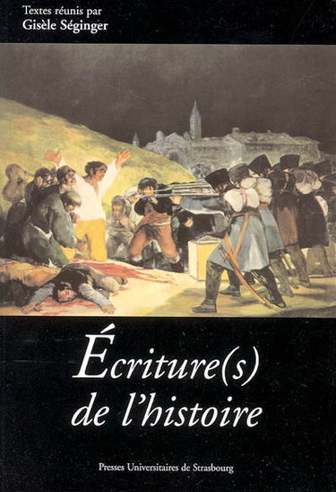 Couverture de Ecriture(s) de l'histoire