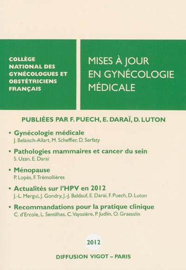 Couverture de Mises à jour en gynécologie médicale