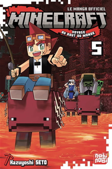 Couverture de Minecraft, le manga officiel : voyage au bout du monde. Vol. 5