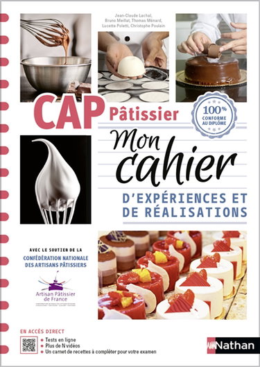 Couverture de CAP pâtissier : mon cahier d'expériences et de réalisations : 100 % conforme au diplôme