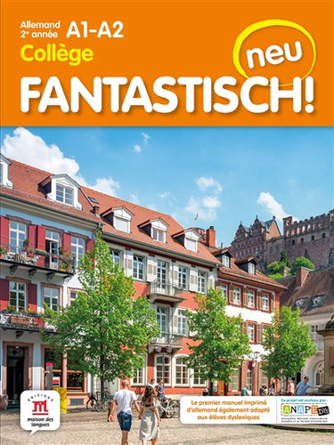 Couverture de Fantastisch! Neu : allemand 2e année collège, A1-A2
