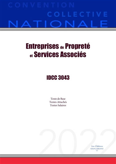 Couverture de Convention Collective Nationale Entreprises de Propreté et Services Associés IDCC 3043