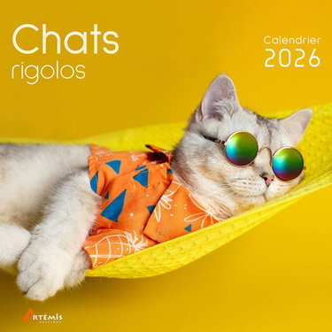 Couverture de Chats rigolos : calendrier 2026 : de septembre 2025 à décembre 2026 par Collectif