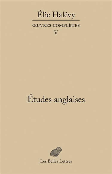 Couverture de Oeuvres complètes. Vol. 5. Etudes anglaises