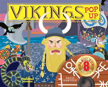 Couverture de Vikings : pop-up par David Hawcock