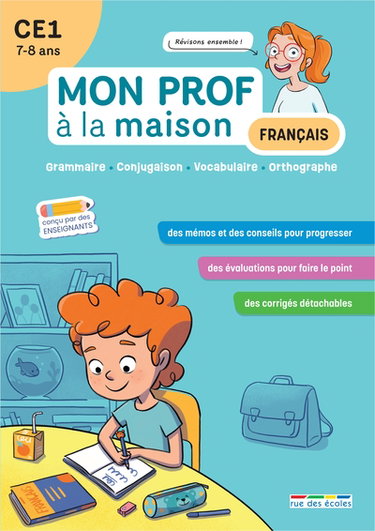 Couverture de Français CE1, 7-8 ans : grammaire, conjugaison, vocabulaire, orthographe