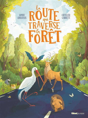 Couverture de La route qui traverse la forêt