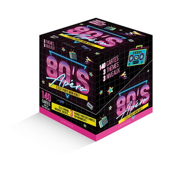Couverture de Apéro 80's : c'est parti mon kiki ! : 140 cartes, 3 thèmes, 3 niveaux
