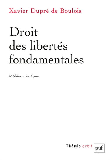 Couverture de Droit des libertés fondamentales