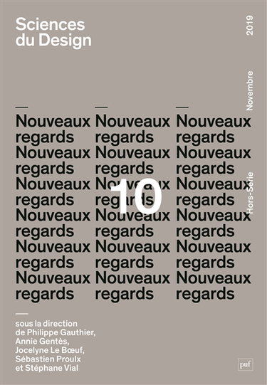 Couverture de Sciences du design, n° 10. Nouveaux regards par Collectif