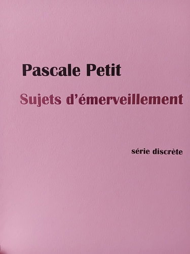 Couverture de Sujets d'émerveillement