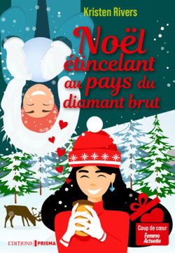 Couverture de Noël étincelant au pays du diamant brut par Kristen Rivers