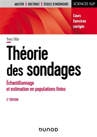 Couverture de Théorie des sondages : échantillonnage et estimation en populations finies : cours, exercices, corrigés