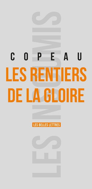 Couverture de Les rentiers de la gloire