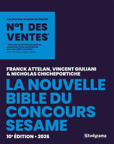 Couverture de La nouvelle bible du concours Sésame : 2026